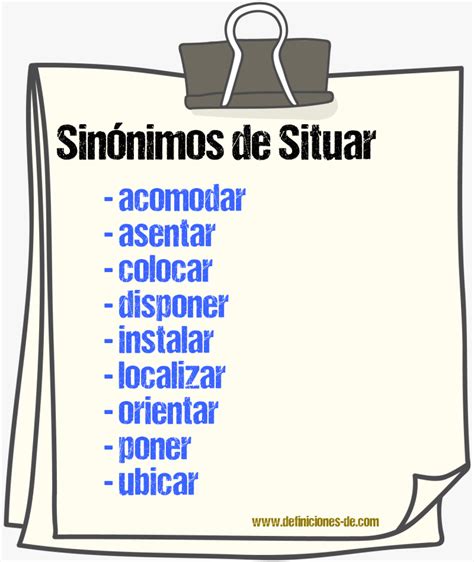 situar sinonimo|cituar ou situar.